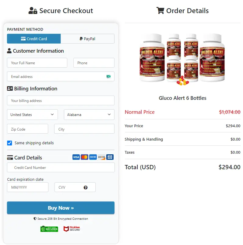 secure checkout